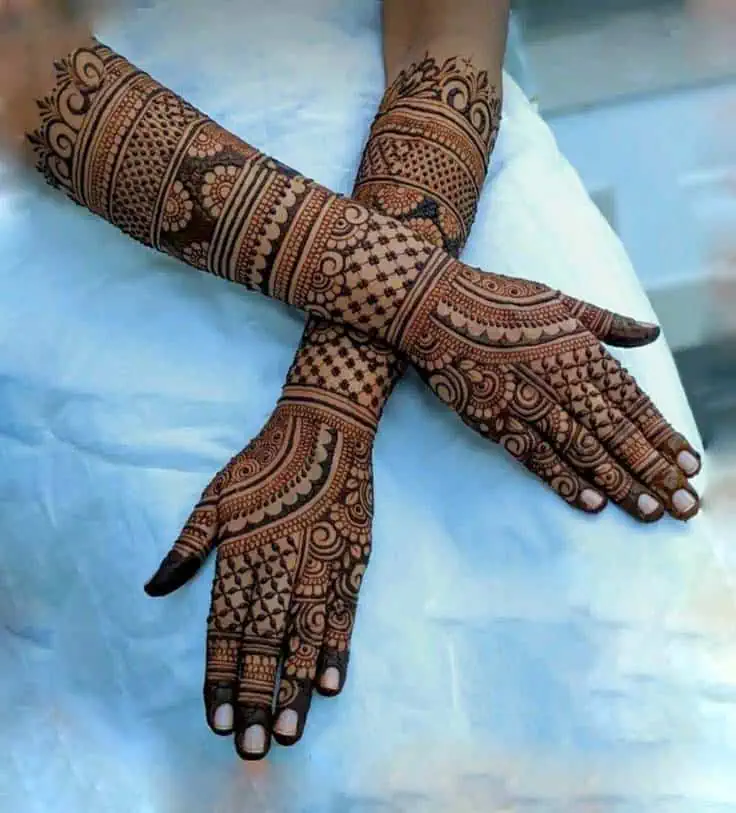 Easy Full Hand Mehndi Designs