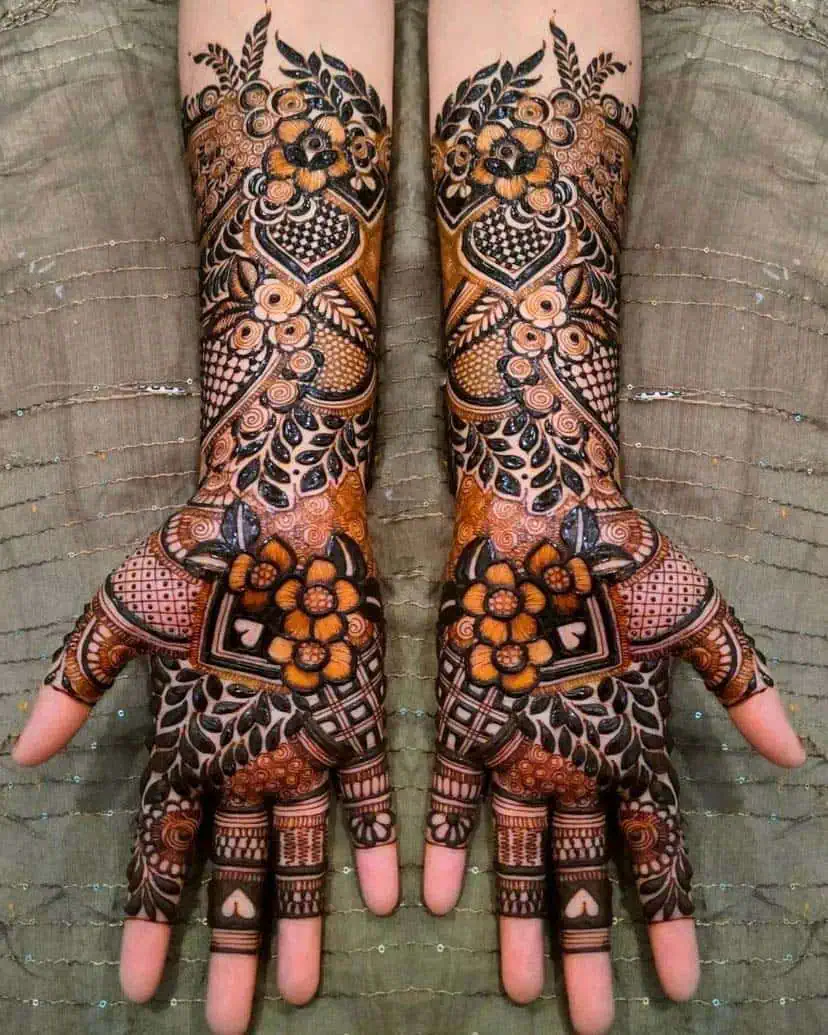 Floral Henna Designs for Hands