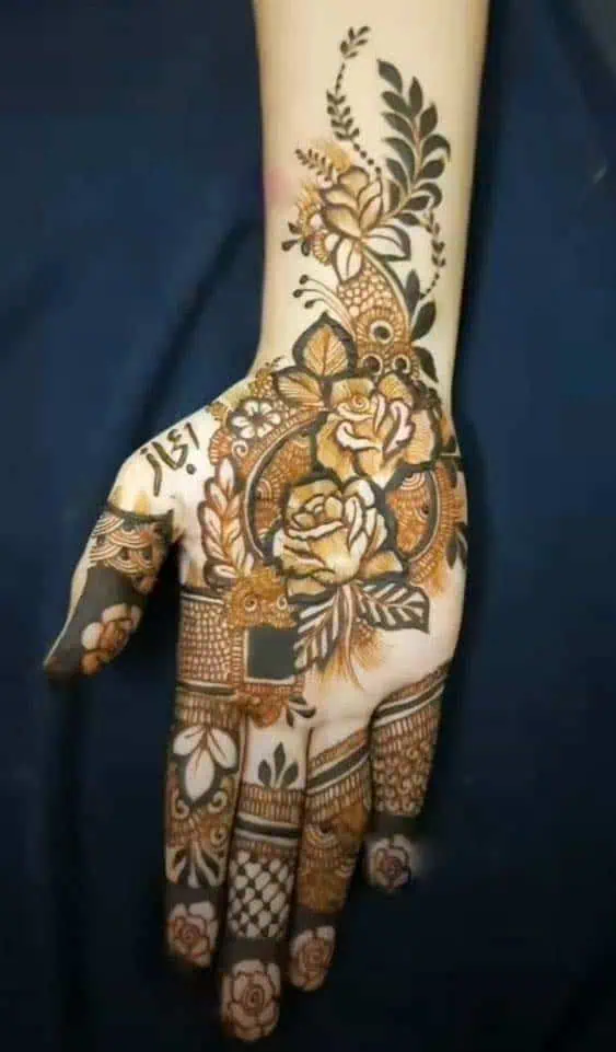 Floral Henna Designs for Hands