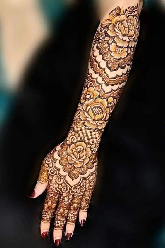 Floral Henna Designs for Hands