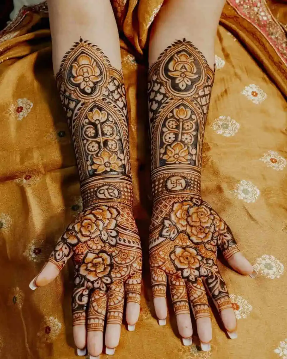 Floral Henna Designs for Hands