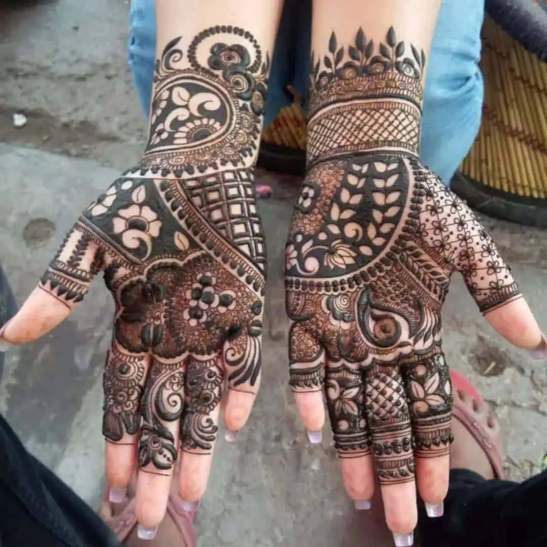 Floral Henna Designs for Hands