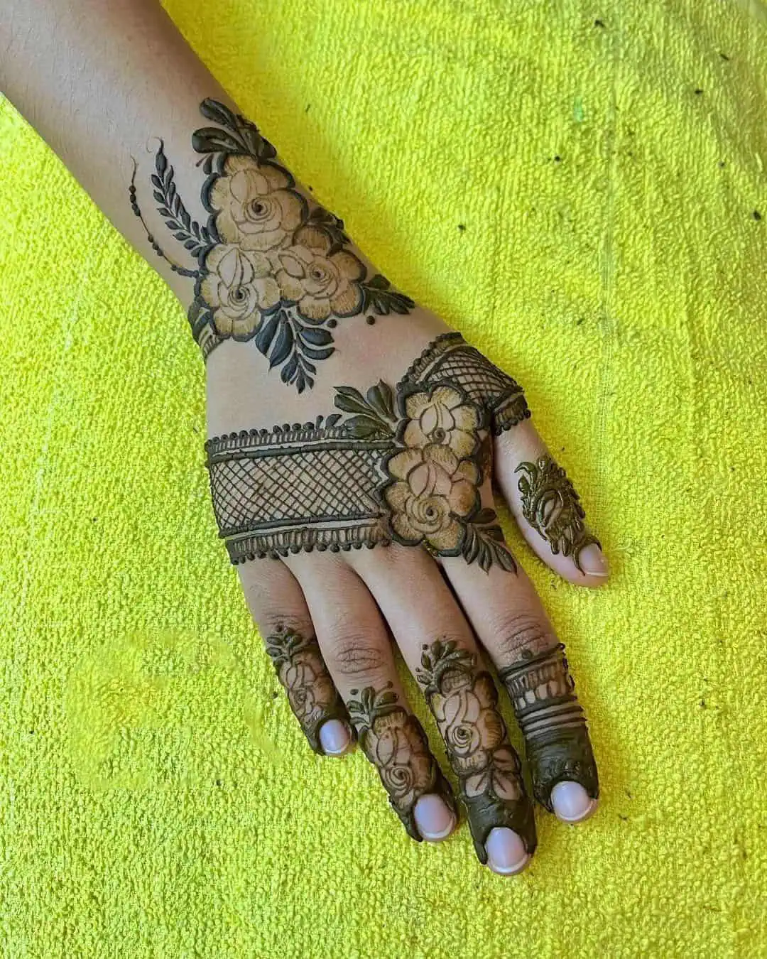 Floral Henna Designs for Hands